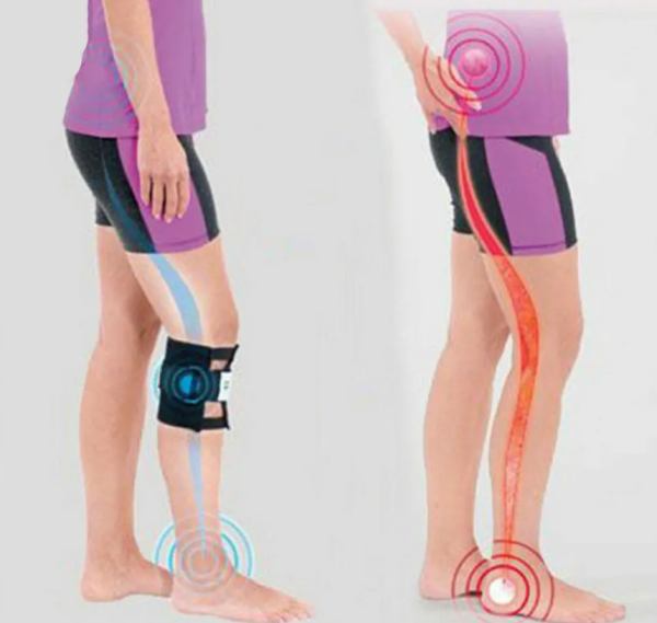 Магнитный фиксатор для колена Be Active / Бандаж на коленный сустав универсальный / Наколенник ортопедический эластичный
